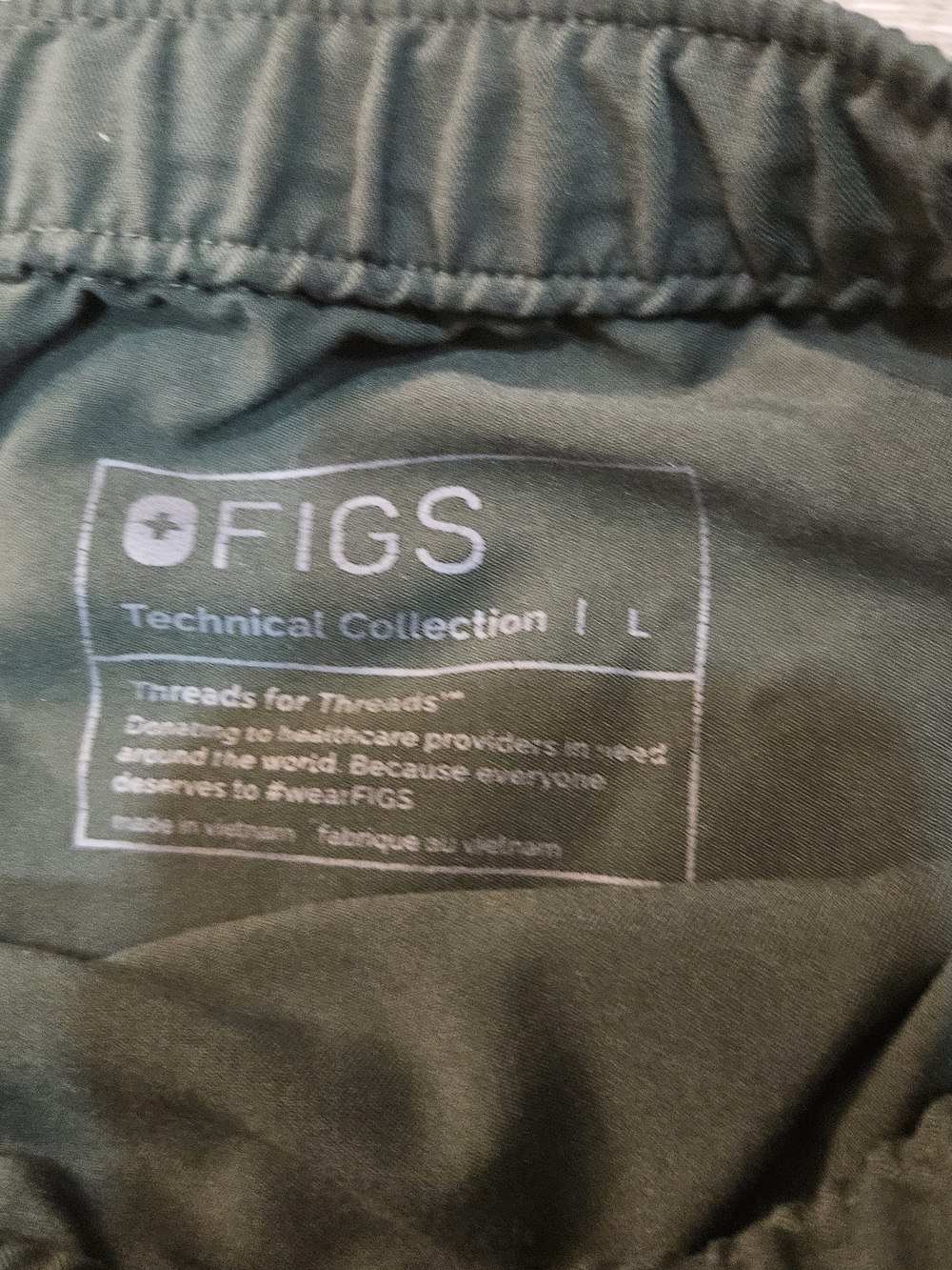 Men's Moss Green Cairo Cargo Straight Leg Scrub Pants Size Large - Picture 5 of 6